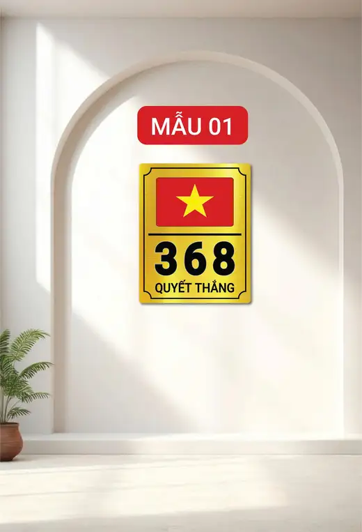 Biển Số Nhà Alu Tráng Gương Siêu Đẹp