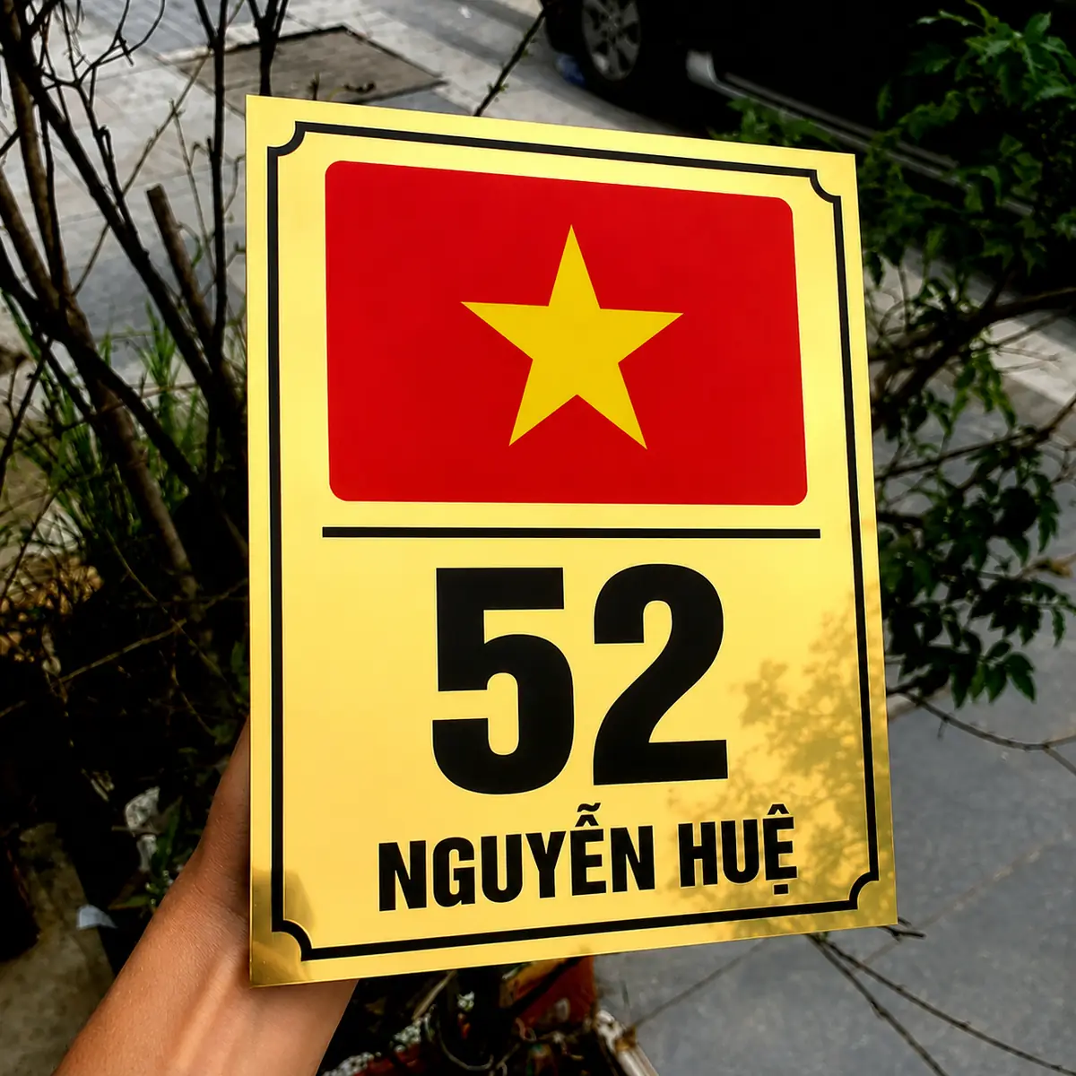Biển Số Nhà Alu Tráng Gương Siêu Đẹp