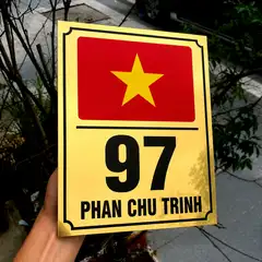 Biển Số Nhà Alu Tráng Gương Siêu Đẹp