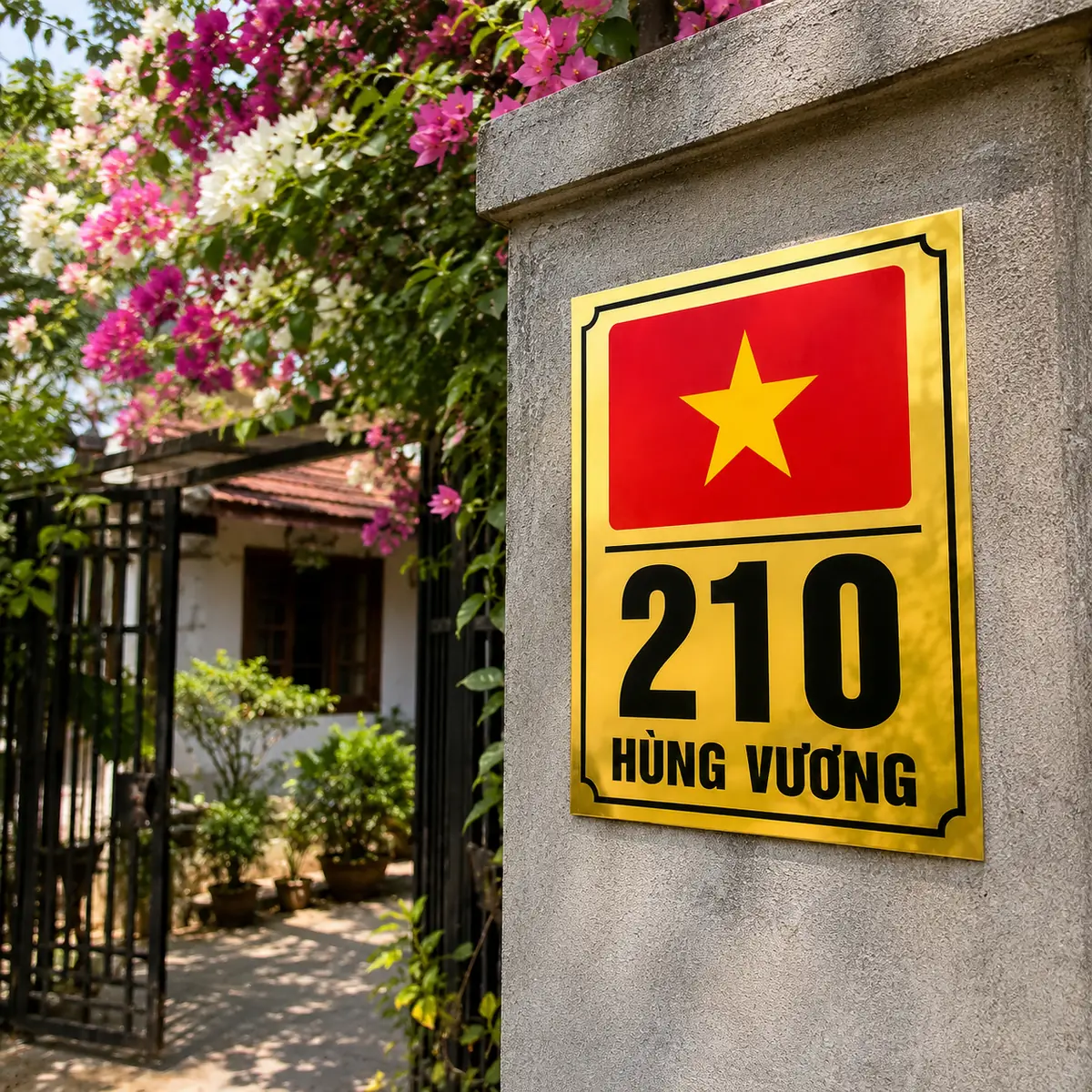 Biển Số Nhà Alu Tráng Gương Siêu Đẹp