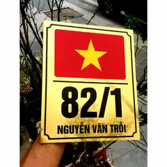 Biển Số Nhà Alu Tráng Gương Siêu Đẹp