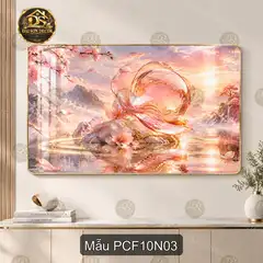Tranh tráng gương phong cảnh fantasy 010 hiện đại sáng đẹp decor tường phòng khách