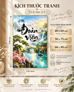 Tranh tráng gương Gia đình 001 phong cảnh thiên nhiên treo tường phòng khách sang trọng