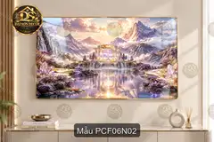 Tranh tráng gương phong cảnh fantasy 006 sang trọng decor phòng khách dễ phối nội thất