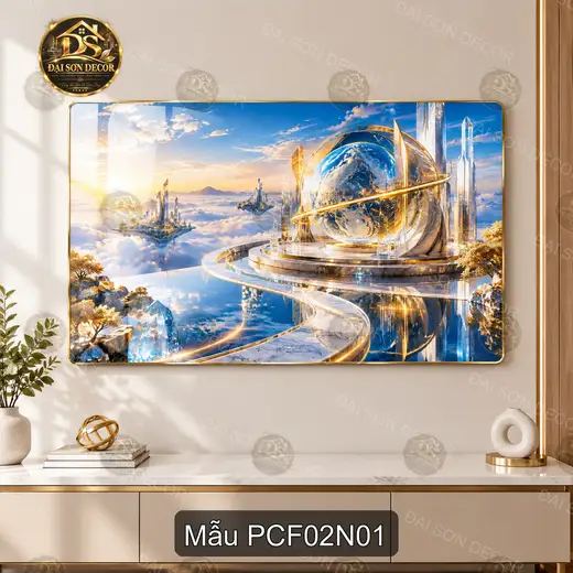 Tranh treo tường phong cảnh fantasy 002 hiện đại sáng đẹp trang trí phòng khách
