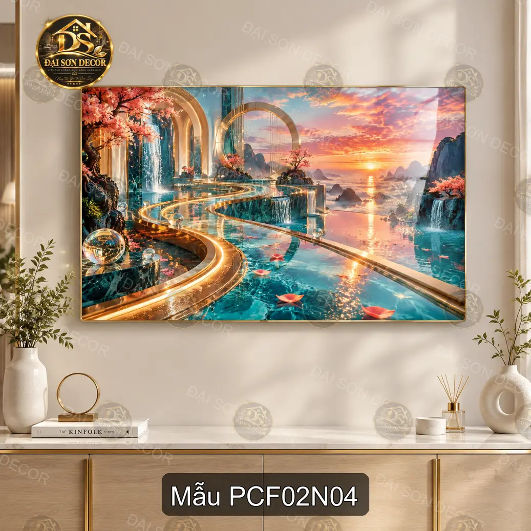 Tranh treo tường phong cảnh fantasy 002 hiện đại sáng đẹp trang trí phòng khách